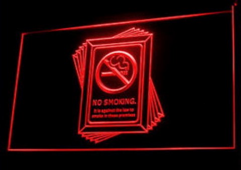 No Smoking Public Health LED Neon Sign